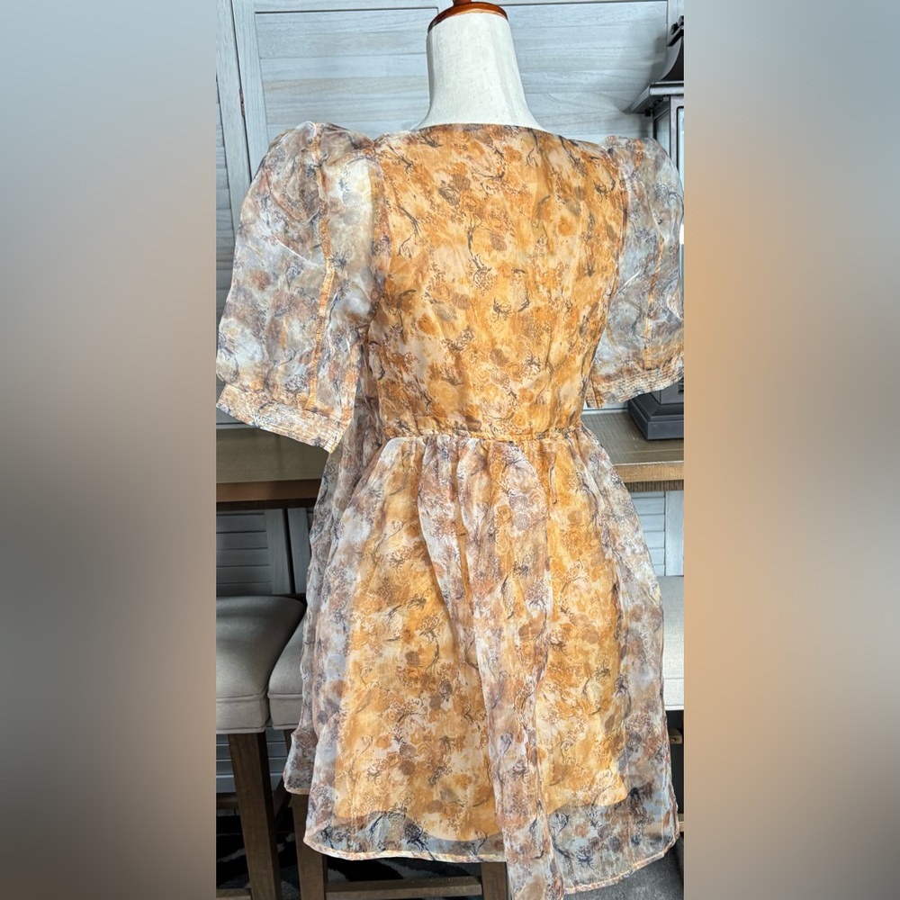 En Saison Orange Multicolored Mini Dress - Picture 4 of 16